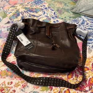 NWT Sofia-C leather handbag. Beautiful leather. Has strong leather smell.